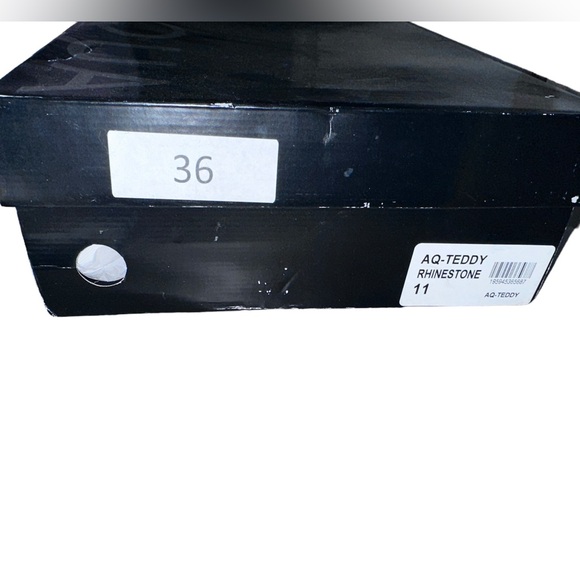 Aqua rhinestone white silver high top sneakers size 11 - Picture 5 of 7